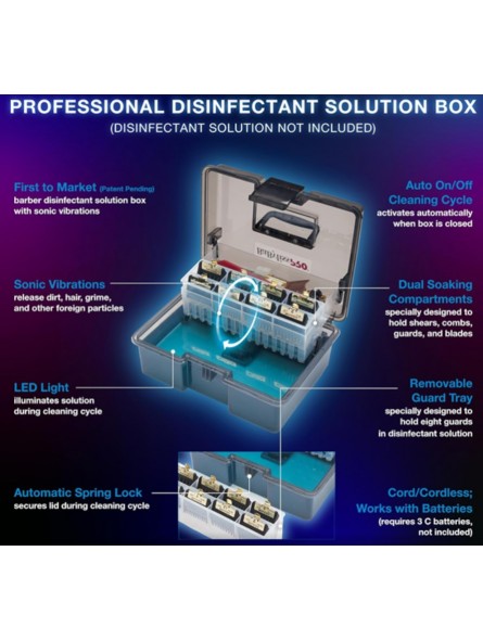 Caixa Desinfetante Barbersonic Babyliss Pro