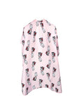 Capa Corte Infantil Rosa Mascotes Suavecito