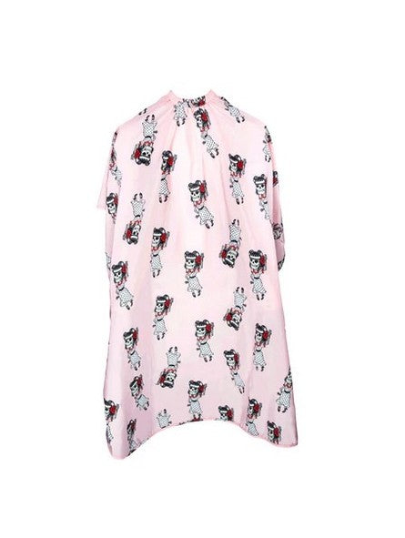 Capa Corte Infantil Rosa Mascotes Suavecito