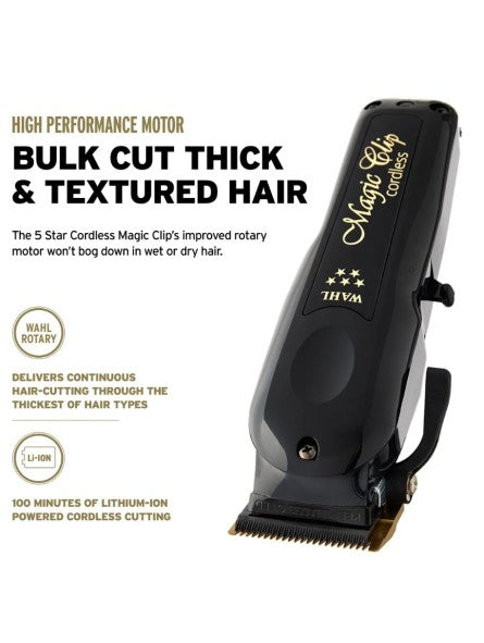 Wahl 5-Star Cordless Barber Combo – Magic Clip & Detailer Li Edição Premium