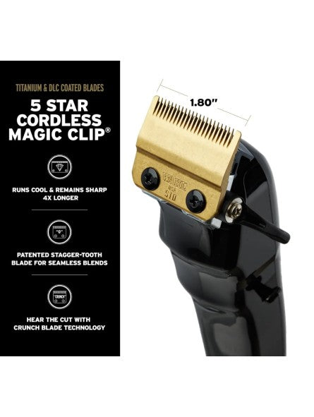 Wahl 5-Star Cordless Barber Combo – Magic Clip & Detailer Li Edição Premium