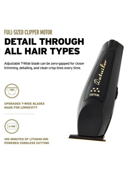 Wahl 5-Star Cordless Barber Combo – Magic Clip & Detailer Li Edição Premium