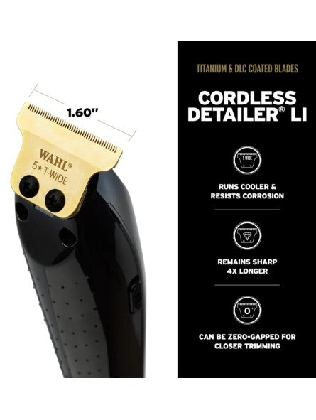 Wahl 5-Star Cordless Barber Combo – Magic Clip & Detailer Li Edição Premium