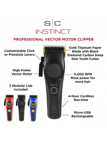 Máquina de Corte Profissional StyleCraft Instinct Clipper