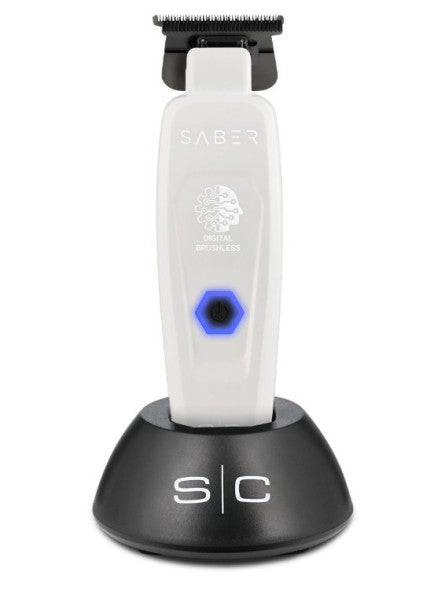 Máquina de Retoques Profissional Trimmer Saber Branca StyleCraft