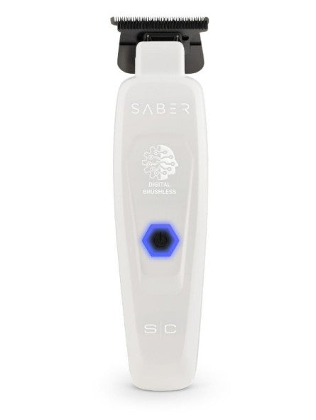 Máquina de Retoques Profissional Trimmer Saber Branca StyleCraft